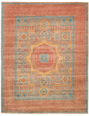 Rug Mamlouk Pakistan 249x310 Terracotta Blue Ye