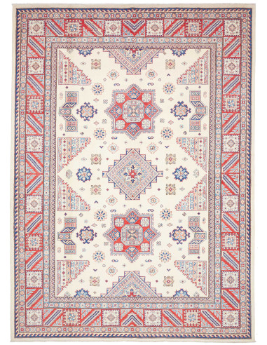 Rug Kazak Afghanistan 248x342 Ivory Cream Red N