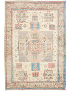 Rug Kazak Afghanistan 211x308 Cream Offwhite Li
