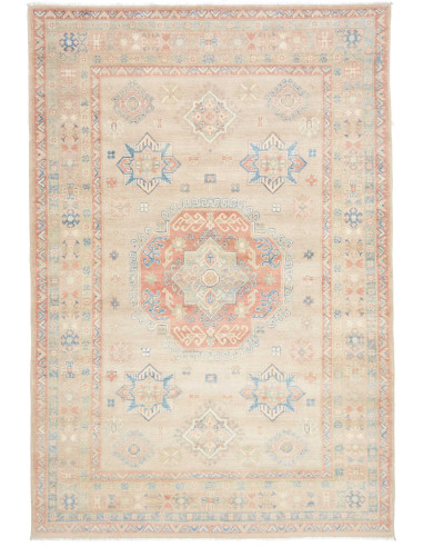 Rug Kazak Afghanistan 205x300 Beige Light Terra