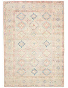 Tappeto Kazak Afghanistan 208x296 Beige Crema B