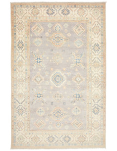 Tappeto Kazak Afghanistan 195x304 Grigio-lavand
