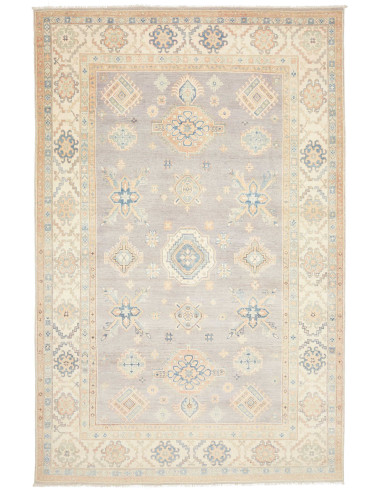 Tappeto Kazak Afghanistan 195x304 Grigio-lavand