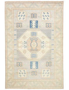 Rug Kazak Afghanistan 201x299 Light Grey Blue