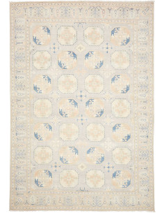 Tappeto Kazak Afghanistan 205x297 Grigio Chiaro
