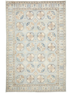 Rug Kazak Afghanistan 196x301 Light Blue Beige