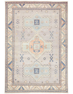 Rug Kazak Afghanistan 189x278 Grey-lavender Lig