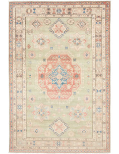 Tappeto Kazak Afghanistan 200x300 Verde Salvia
