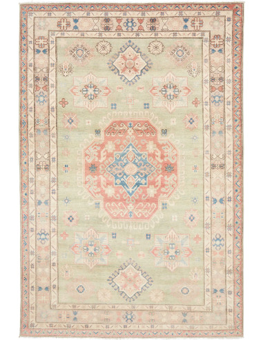 Tappeto Kazak Afghanistan 200x300 Verde Salvia