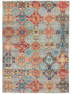 Rug Shahi Fine Pakistan 167x231 Turquoise Red