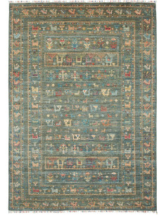 Rug Rubin Pakistan 168x238 Teal Multicolor
