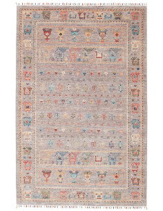 Rug Rubin Pakistan 124x194 Dusty Mauve-grey Of