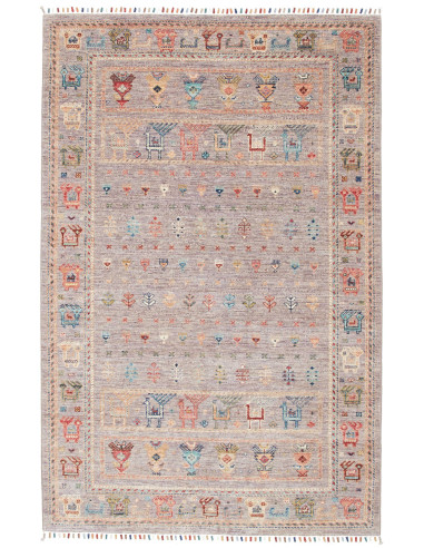 Tappeto Rubin Pakistan 124x194 Grigio-malva Pol