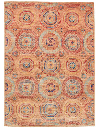 Tappeto Mamlouk Pakistan 148x210 Terracotta Blu
