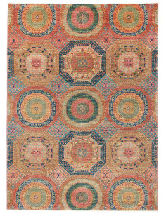 Rug Mamlouk Pakistan 168x232 Terracotta Petrol