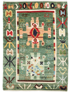 Tappeto Gabbeh Marrakech Pakistan 177x243 Verde