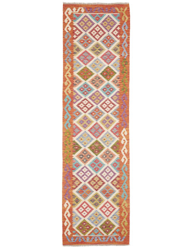 Rug Kilim Afghanistan 79x298 Terracotta Orange