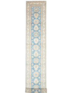 Rug Kazak Afghanistan 82x583 Light Blue Beige