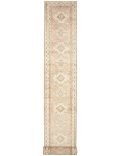 Tappeto Kazak Afghanistan 79x604 Pesca Crema