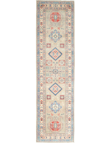 Tappeto Kazak Afghanistan 84x307 Beige Sabbia V
