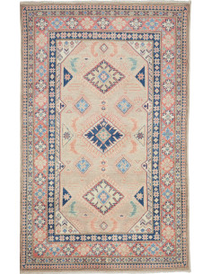 Rug Kazak Afghanistan 116x186 Beige Blue Coral