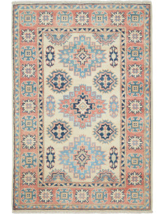 Rug Kazak Afghanistan 87x131 Creamy Beige Sky B