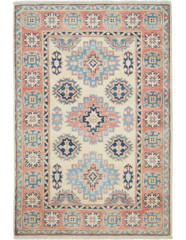Rug Kazak Afghanistan 87x131 Creamy Beige Sky B