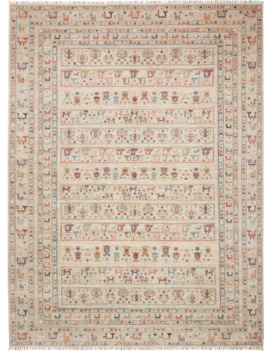 Rug Rubin Pakistan 253x344 Beige Cream And Mult