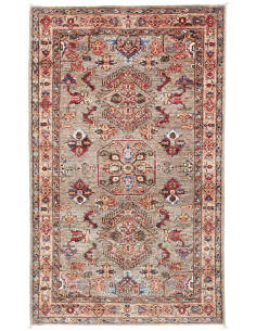 Tappeto Kazak Fine Pakistan 91x150 Grigio Terra