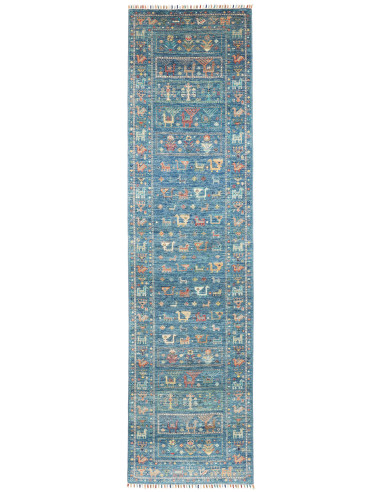 Tappeto Rubin Pakistan 81x301 Blu Profondo Aran