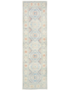 Rug Kazak Afghanistan 81x292 Cream Off White Li