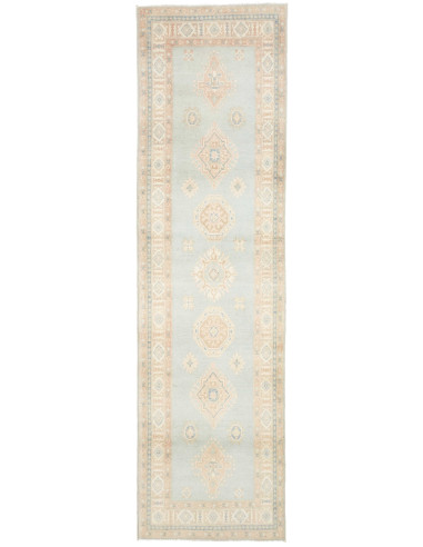 Rug Kazak Afghanistan 83x297 Light Blue Beige T