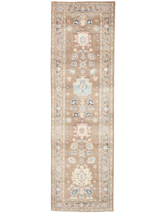 Rug Kazak Afghanistan 84x297 Taupe Brown Sky Bl