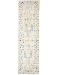 Rug Kazak Afghanistan 87x301 Cream White Light