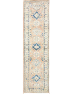 Rug Kazak Afghanistan 83x298 Peach Light Blue C