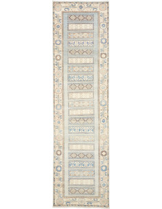 Rug Kazak Afghanistan 91x329 Light Blue Beige B