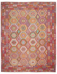 Tappeto Kilim Afghanistan 309x384 Magenta Turch