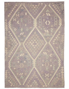 Rug Kilim Afghanistan 241x353 Lavender Grey Cre
