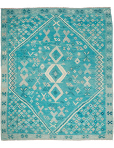 Rug Kilim Afghanistan 252x297 Turquoise Light G