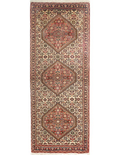 Bidjar 63x158 Cm Bidjar Persia Hand-carded Wool Cotton