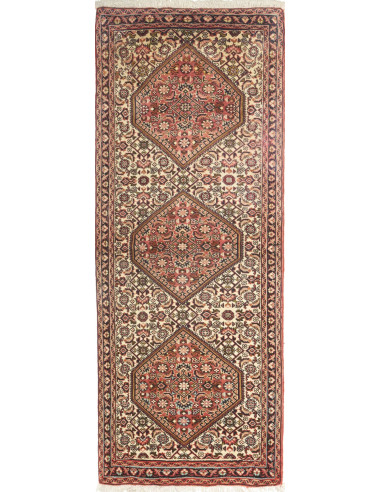 Bidjar 63x158 Cm Bidjar Persia Hand-carded Wool Cotton