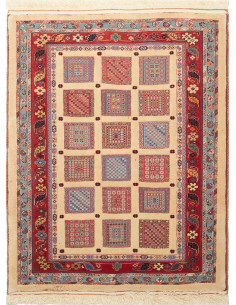 Nimbaft 103x129 Cm Nimbaft, Persia, Hand-carded Wool (cotton