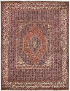 Bidjar 294x395 Cm Bidjar Persia Lana Cardata A Mano, Ordito