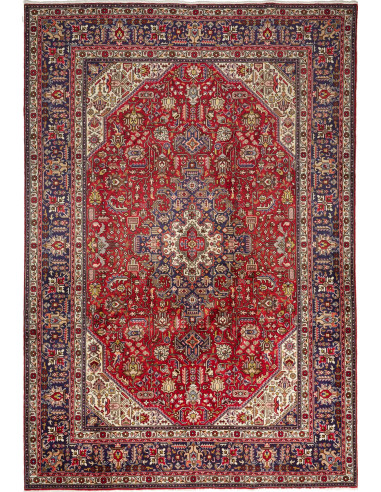 Tabriz 203x295 Cm Tabriz, Persia, Hand-carded Wool, Cotton,