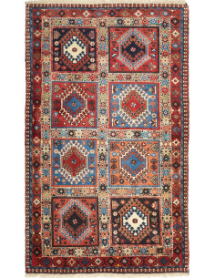 Yalameh 78x132 Cm Yalameh, Persia, Lana Cardata A Mano