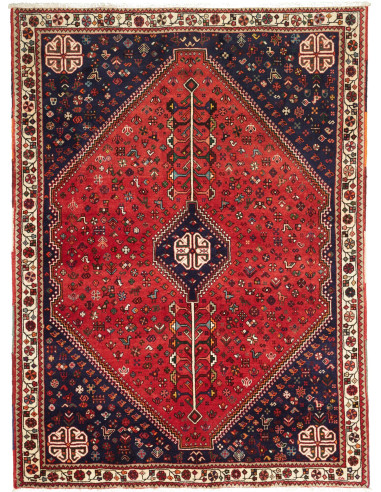 162x220 Cm Tappeto Tribale Annodato A Mano In Lana,