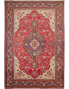 Tabriz 202x300 Cm Tabriz, Persia, Hand-carded Wool (cotton