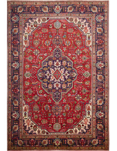 Tabriz 207x309 Cm Tabriz, Persia, Hand-carded Wool (warp: