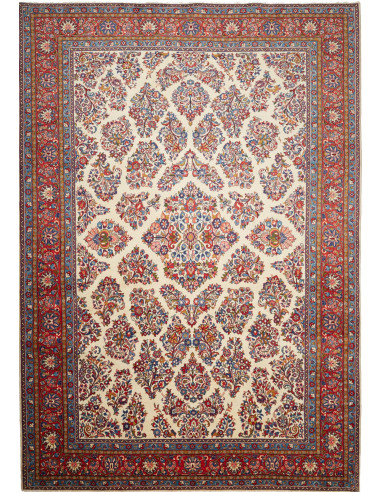 Sarough 243x350 Cm Sarough, Persia, Hand-carded Wool,