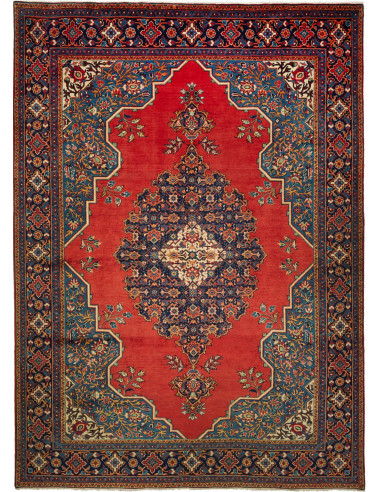 Wiss 270x380 Cm Wiss, Persia, Lana Cardata A Mano (ordito: